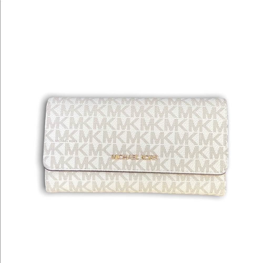 Michael Kors Women's Jet Set Travel Large Trifold Wallet